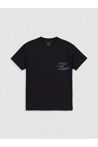 LC Waikiki Crew Neck Printed Boy's T-Shirt