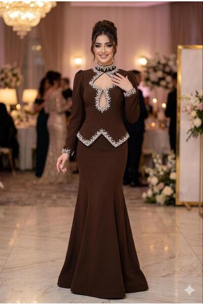 Gerenic Luxury Evening Dress with Crystal