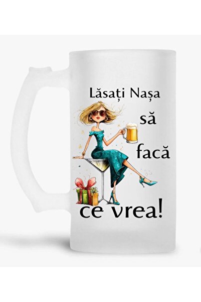 Arka9 Halbă personalizată 500 ml – „Lăsați nașa să facă ce vrea”