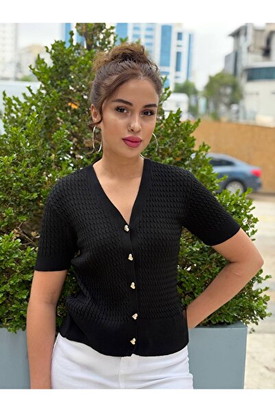 ROKH Women's Summer Knitted Cardigan Blouse