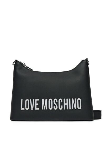 Love Moschino Geantă de mână damă PU Negru/Nichel galvanizat JC4025PP1MKD000B