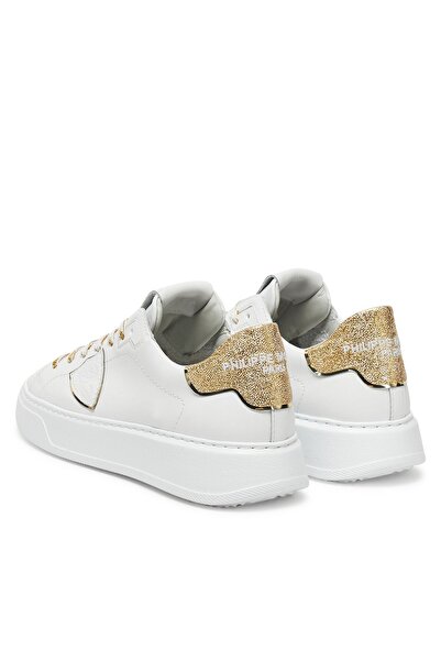 Philippe Model Adidași de damă Veau Glitter_Blanc Or BTLD VG12