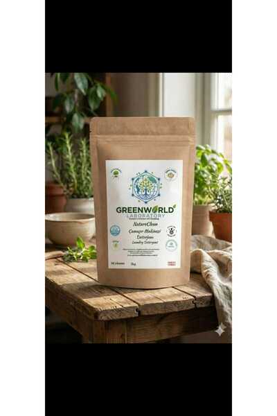 Greenworldlaboratory NatureClean 40 Yıkama Organik Bebek Çamaşır Makinesi Det...