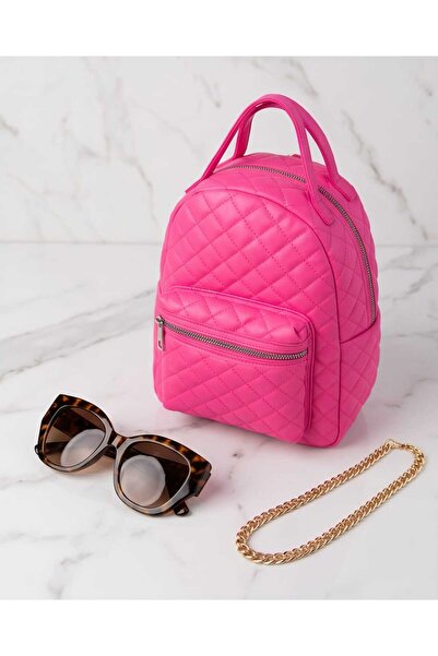 MarkalarModa Quilted Patterned Backpack (31X24 cm)