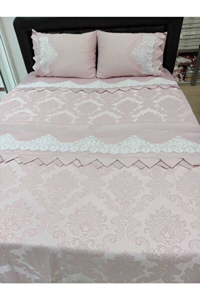 AZRA ÇEYİZ Handcrafted Lace Pique Set with Laces on the Sheet