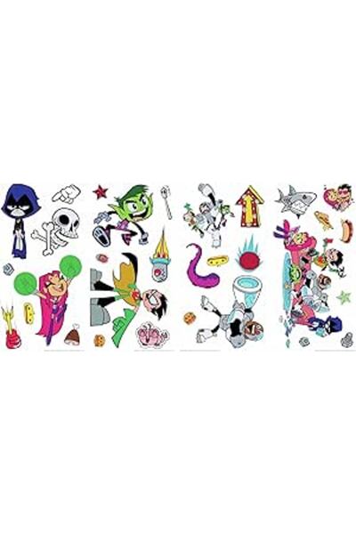 The Bros Teen Titans Go Peel And Stick Wall Decals