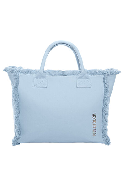 Guy Laroche Τσάντα Ώμου από Βαμβάκι  "Feel and Touch Caribbean Ciel "