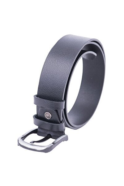 TORO NERO Curea lată din piele Modern Night, Negru, 135