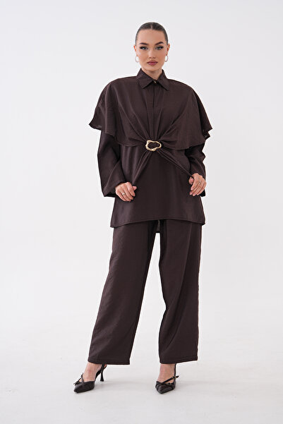 Mega Life Glos 3-Piece Pants Suit with Cape Buckle
