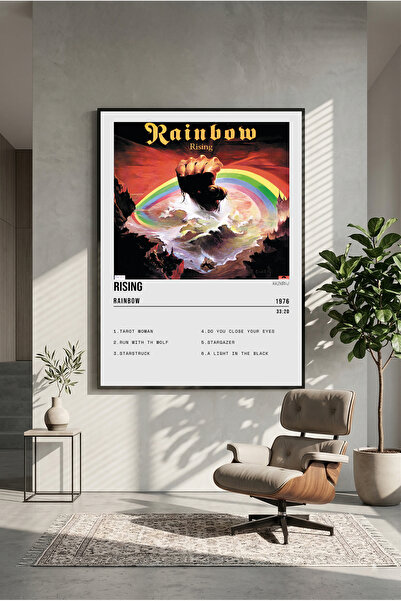 postercraft Dizajn albuma Rainbow Rising, drveni poster sa slikom (bez okvira)