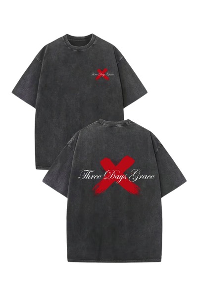 Touz Moda Three Days Grace Printed Unisex Oversize T-Shirt