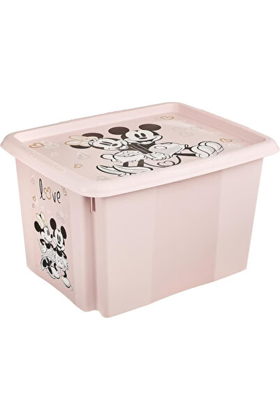Keeeper Cutie de depozitare jucării roz cu capac, 45 x 35 x 27 cm, 30 L