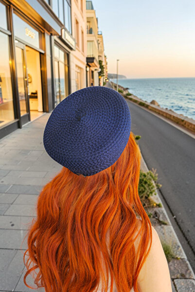 KAAN HOME Handmade Jute Straw Look French Beret Women's Hat Beret – Four Seas...