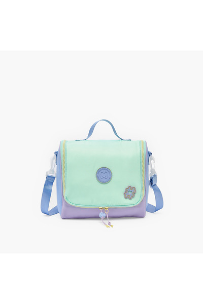 Marshmallow Colourblock Lunch Bag for Girls 8-13 Years with Detachable Strap