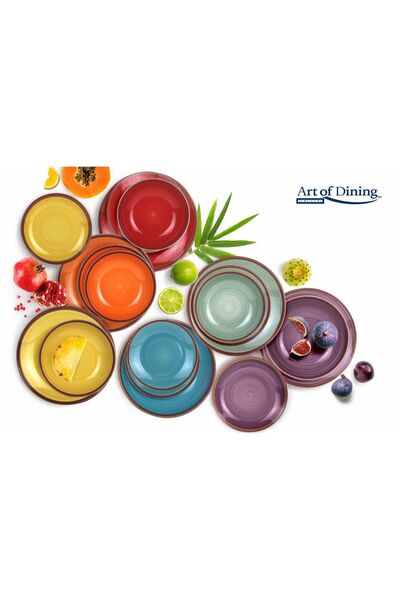 Heinner Art of Dining Aquarelle Set de veselă ceramică de 18 piese