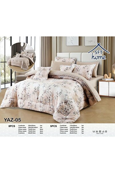 SFT Nefirin Summer Bedspread - 8 Pieces - Soft Microfiber - Textured - 250X23...