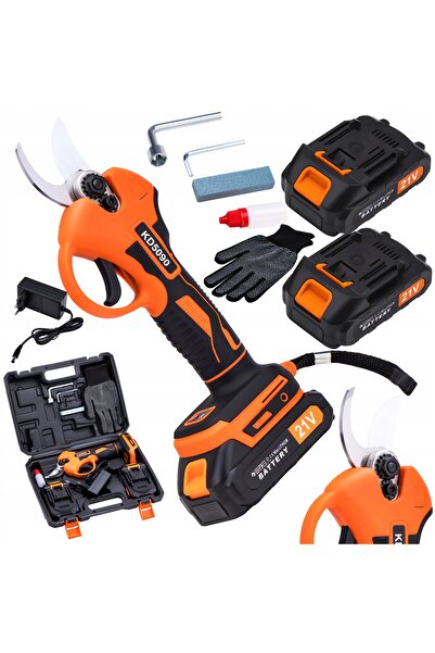 Kraft&dele Foarfecă electrică cu acumulator pentru grădină, 2 x acumulator 21V