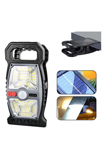 Vivendo Lampa LED Solara cu senzor de miscare si clip de prindere, Iluminarea...