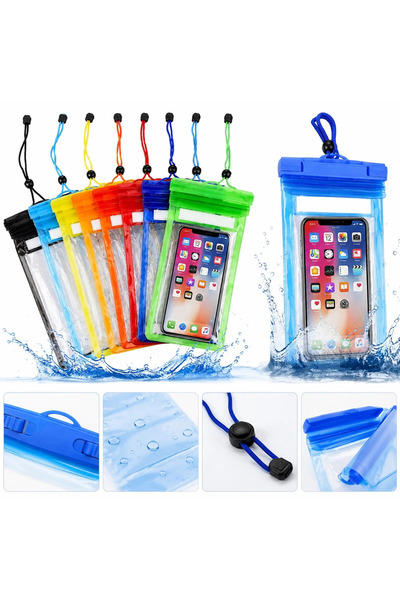 RXH Husa Subacvatica 27x11cm Impermeabila cu Snur pentru Telefon Diferite Culori