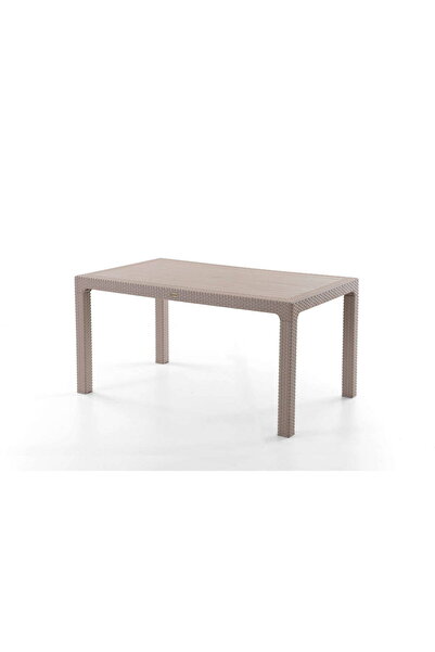 favoryplast Rattan 90x150 Plastik Masa Camsız ( Bahçe-Balkon-Teras )