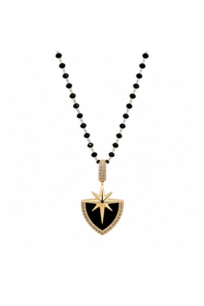 Sjour North Star Necklace Stainless Steel 40 + 5 cm