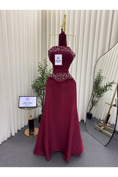 Bailsan Barbie Burgundy Taffeta Dress