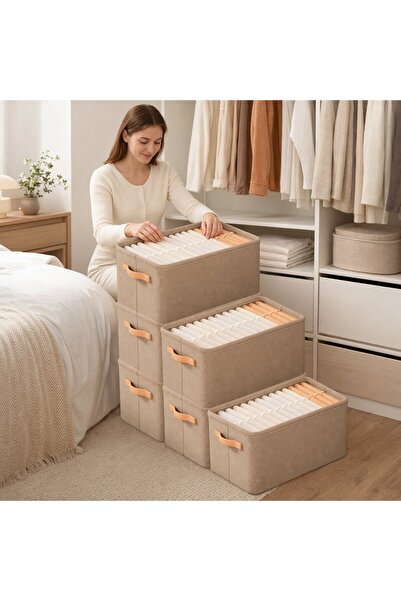 Generic 1 Non Woven Foldable Storage Bin Closet Organizer Wardrobe Shelf Stee...