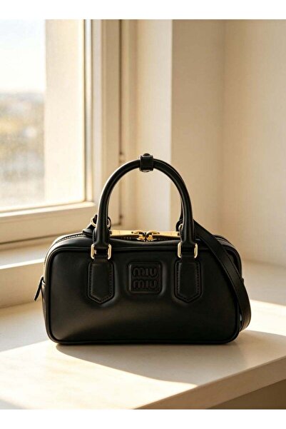 MIU Master Arcadie Leather Crossbody Hobo Handbag Women Camera With Top Handl...