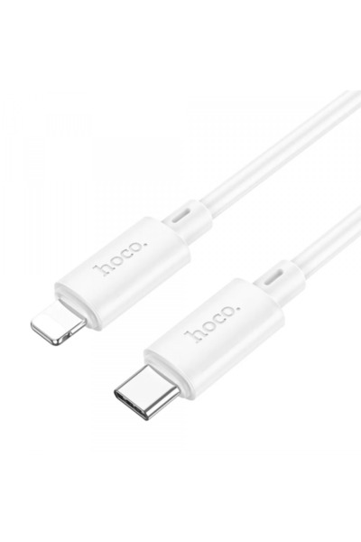 hoco. HOCO X88 Καλώδιο Δεδομένων και Φόρτισης USB-C σε Lightning, 20W, 1μ, Λευκό