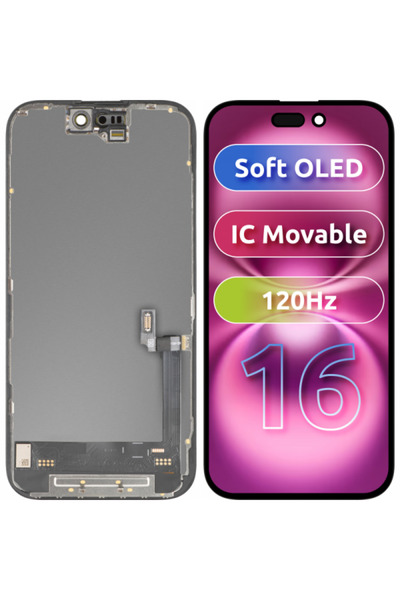 Mpelleconcept Display cu touchscreen MP compatibil cu Apple iPhone 16, cu ram...