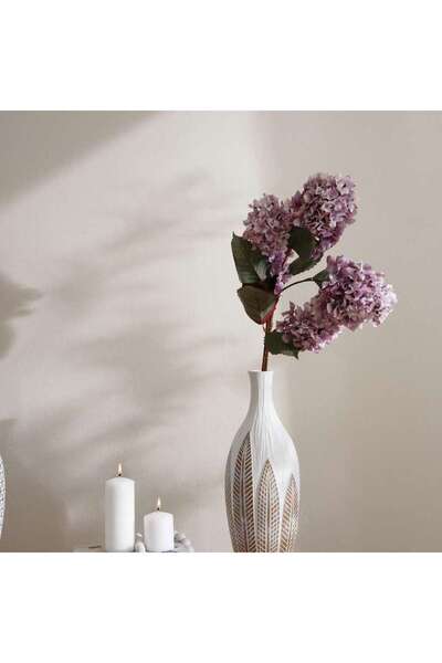PAN HOME Oriental Cherry With 2 Branches Bunch H103cm - Purple