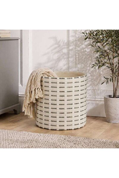 PAN HOME Meadow Cotton Storage Basket Dia 35x35cm - Natural