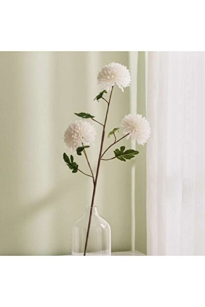 PAN HOME Chrysanthemum Artificial Stem Flowers H95cm - White