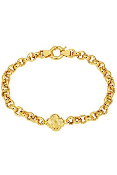Bilezikci Doc Halkalı Van Cleef Yonca Altın Bileklik