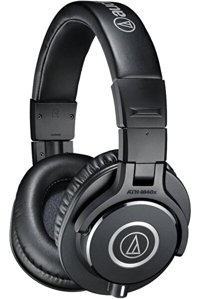 Audio Technica ATH-M40X Profesyonel Stüdyo Monitör Kulaklığı, Siyah, Standart