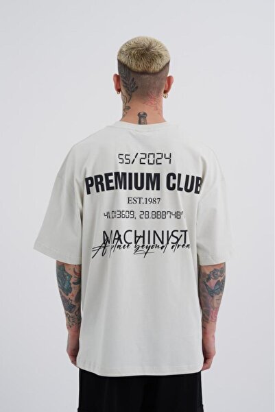 Machinist Ανδρικό μπλουζάκι Premium Club Oversize Space Grey