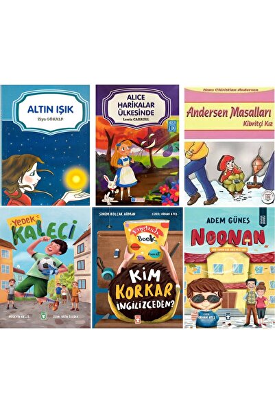 Timaş Çocuk İLKOKUL 1.2.VE 3. SINIF OKUMA SETİ Yedek Kaleci,Kim Korkar İngili...