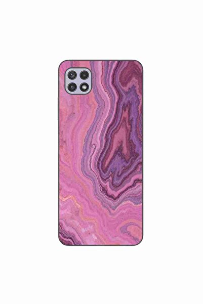 OEM Θήκη συμβατή με Samsung Galaxy A22 5G Σιλικόνης Gel TPU με σχέδιο Ροζ Μάρ...