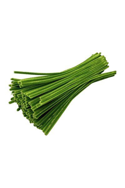 AFO Top Bottom Set of 100 pieces of Plush Wire 30cm Light Green