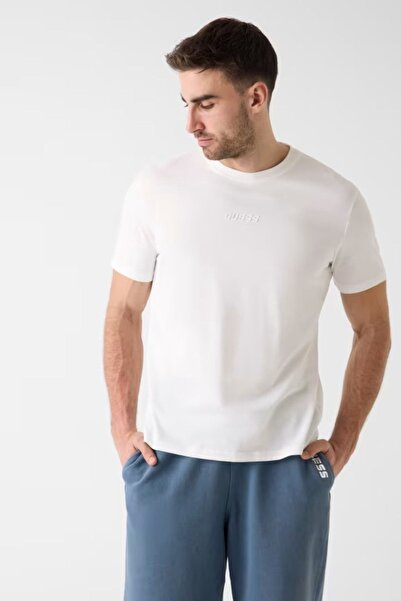 Guess Tricou alb pentru bărbați