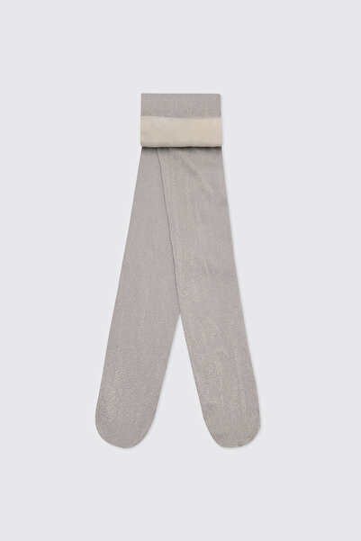 Panço Girl's Ecru Glitter Pantyhose