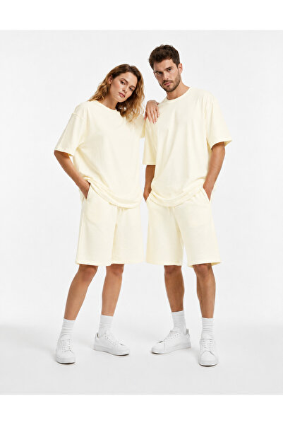BayBayan Oversize Short Sleeve Shorts Suit Suitable for Women, Men, and Couples