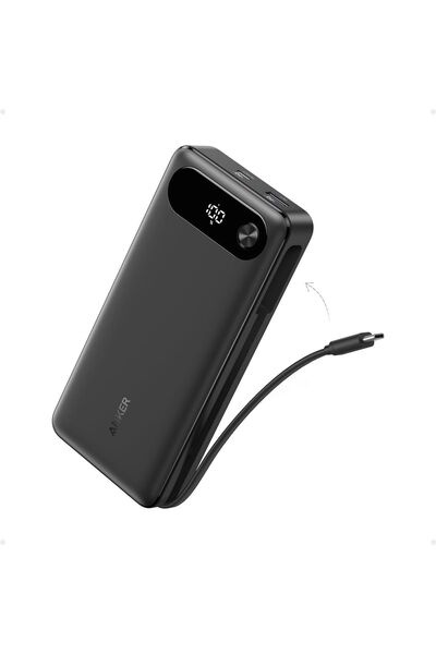 Anker PowerBank PowerCore 20000mAh 87W cu cablu USB-C, Negru