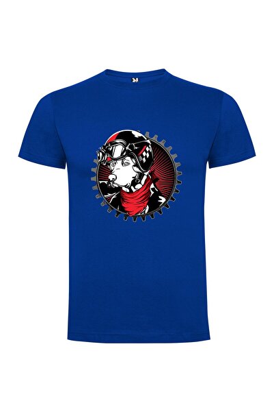 iLovePrints Biker Dog Artistry Tshirt