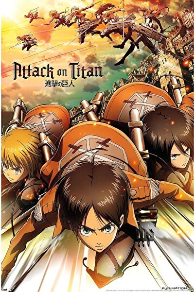 ESSESORIES Attack on Titan Anime Poster Wall Art Room Decor Self Adhesive