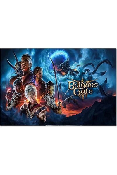 ESSESORIES Baldur's Gate Game Merchandise Hd Club Music Gaming Poster Wall Ar...