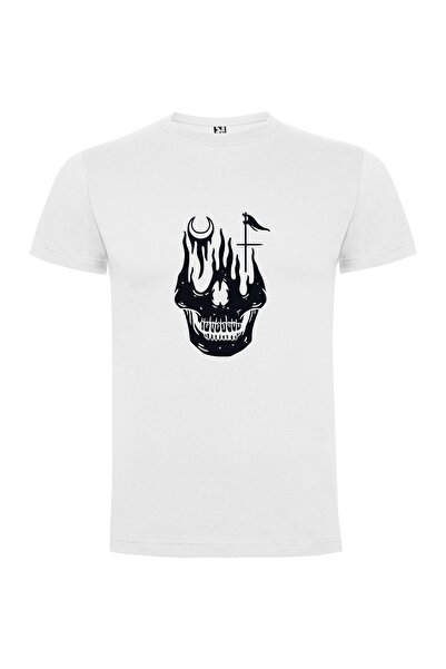 iLovePrints Covet Flames Skull Tshirt