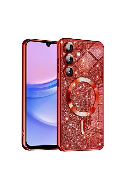 Techsuit Πολυτελές Glitter MagSafe - Samsung Galaxy A15 4G / A15 5G - Κόκκινο