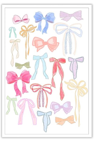 ESSESORIES ملصقات Pnsoien Grand Millenial Pink Bow Ties العصرية ذات الطابع ال...