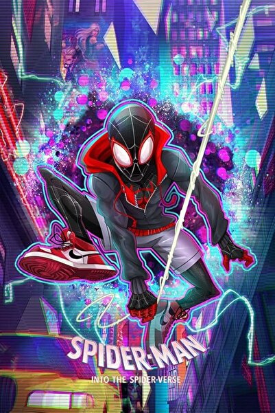 ESSESORIES ملصق جداري لشخصية سبايدرمان من فيلم Across the Spider-Verse، ديكور...